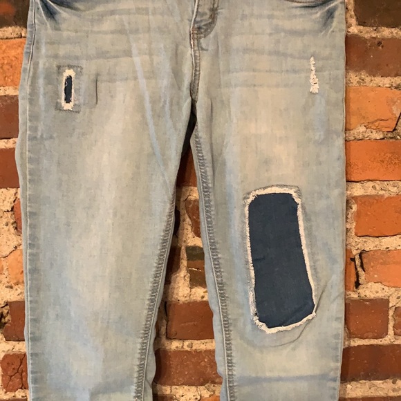 So Light Wash jeans with Patchwork - Picture 3 of 3
